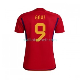 Maillot de Foot Espagne Gavi 9 Domicile Coupe du monde 2022